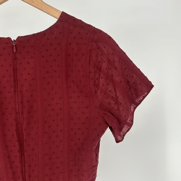 Madewell Burgundy Mini Dress - Picture 11 of 12